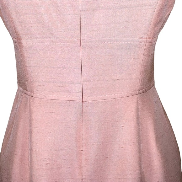 Sara Campbell Petites Women’s Light Peach Silk Tailored Sheath Dress 4 EUC - Picture 8 of 16